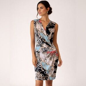 Cache Faux Wrap Dress, Sz M